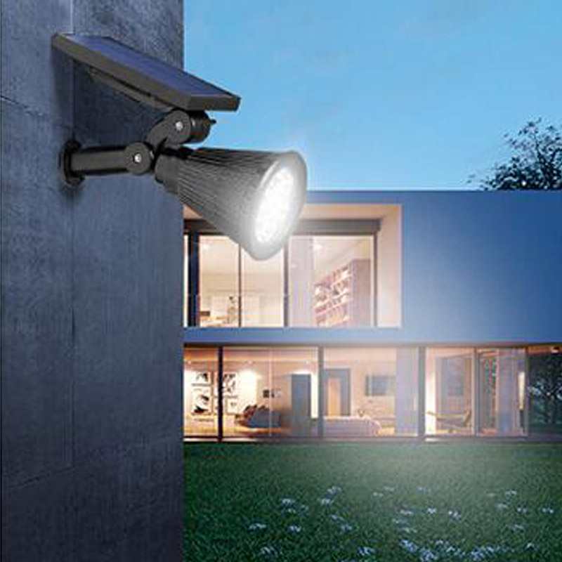 Zonne-energie LED-buitenspot – automatische tuinverlichting zonder stroom