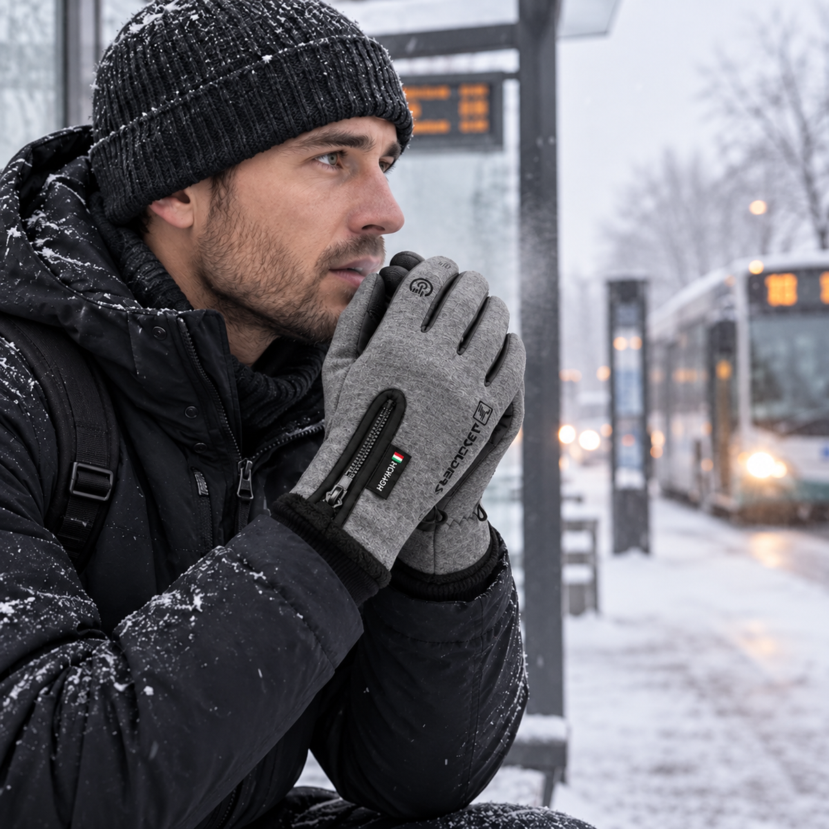 Waterdichte thermohandschoenen met touchscreen – winter