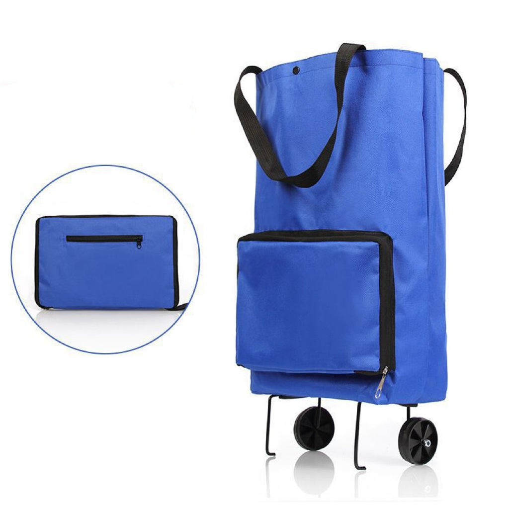 Opvouwbare Boodschappentrolley met Wielen – 2-in-1 Tas en Trolley
