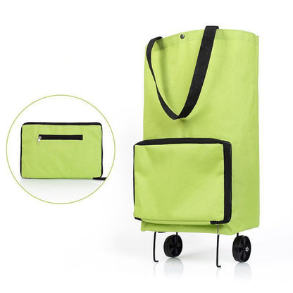 Opvouwbare Boodschappentrolley met Wielen – 2-in-1 Tas en Trolley