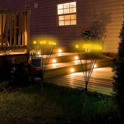 Zonne-energie Tuinverlichting met Glimwormjeseffect – Solar LED Buitenlamp