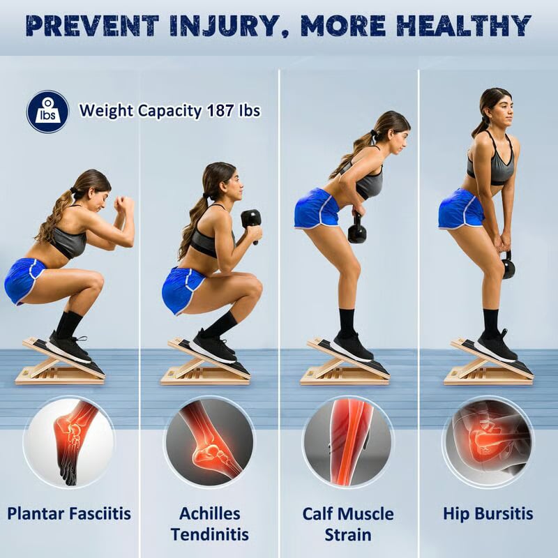 Houten Schuine Plank voor Stretching, Balans en Flexibiliteit