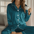 Dames Pyjama Set met Knoopsluiting – Comfortabel en Tijdloos