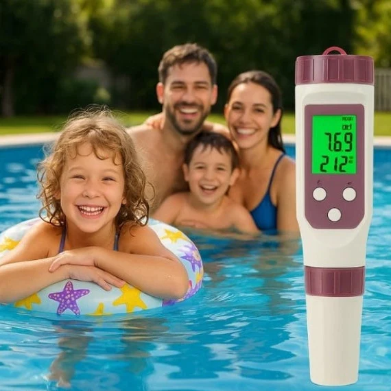 7-in-1 Digitale Waterkwaliteitsmeter met Bluetooth voor Zwembad en Aquarium
