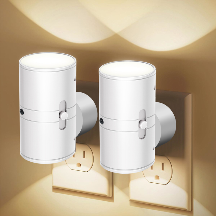 Dimbaar LED-Nachtlampje voor Stopcontact – Warmwit Licht