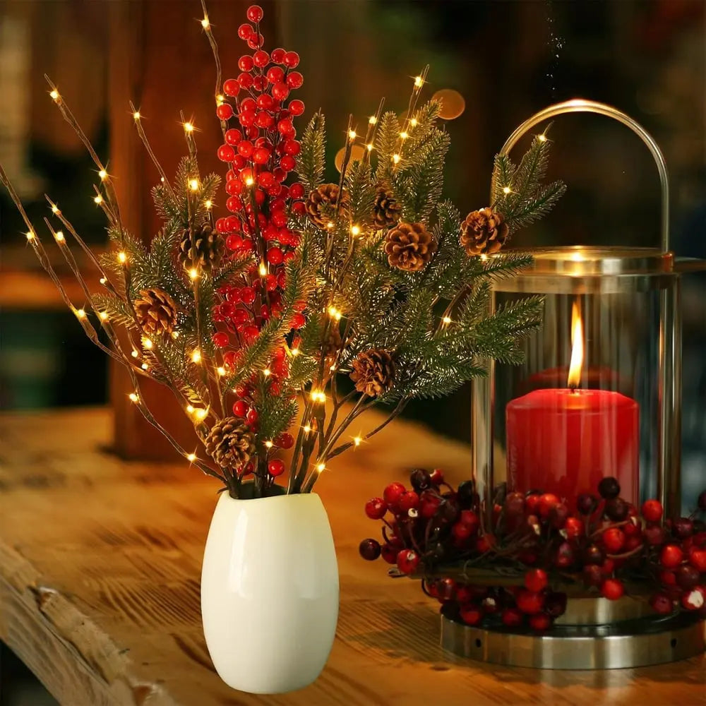 LED Lichtakken met Buigzame Takken – Set van 20 Sfeervolle Decoratietakken
