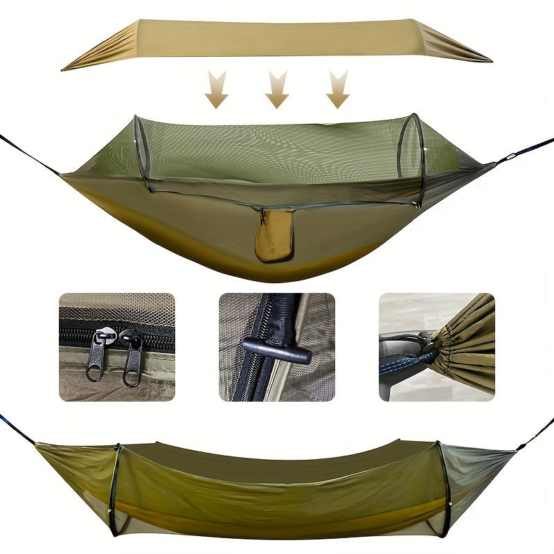 Outdoor Hangmat met Muggennet en Zonnedak – 3-in-1 Camping Hangmat 260x140 cm