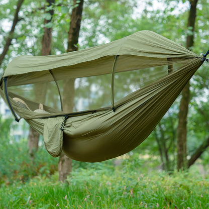 Outdoor Hangmat met Muggennet en Zonnedak – 3-in-1 Camping Hangmat 260x140 cm