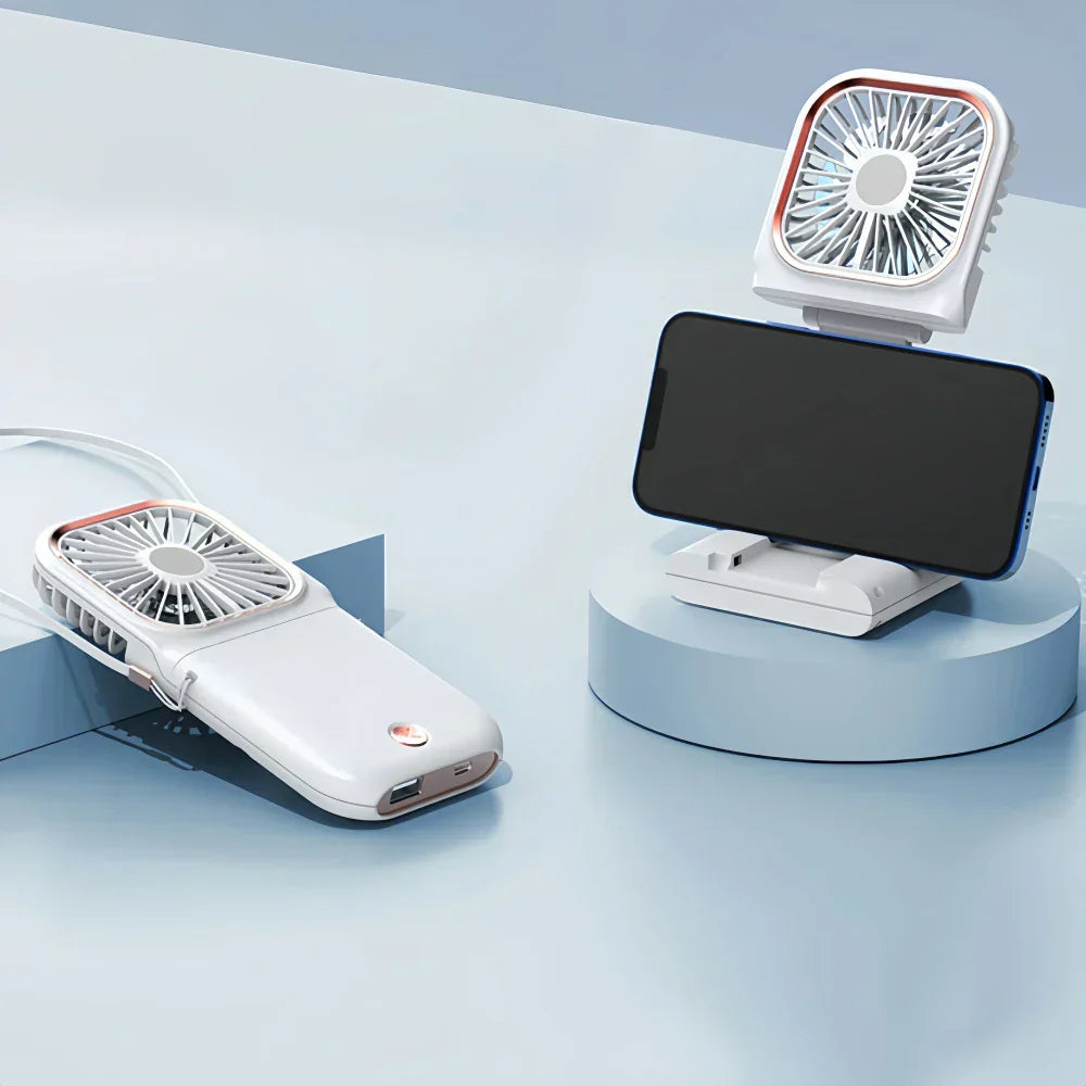 Opvouwbare Handventilator met USB Oplaadbaar – 3 Standen