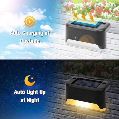 Solar Terraslampen Buiten – Set van 4 met Bewegingssensor en IP65
