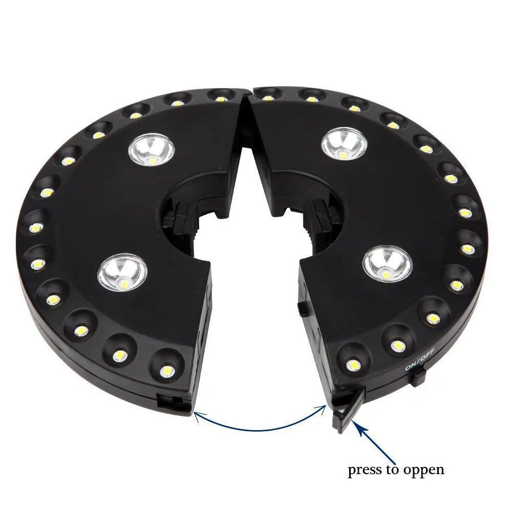 Draadloze LED Buitenlamp met Klem voor Parasol en Terras