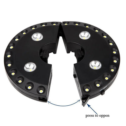 Draadloze LED Buitenlamp met Klem voor Parasol en Terras