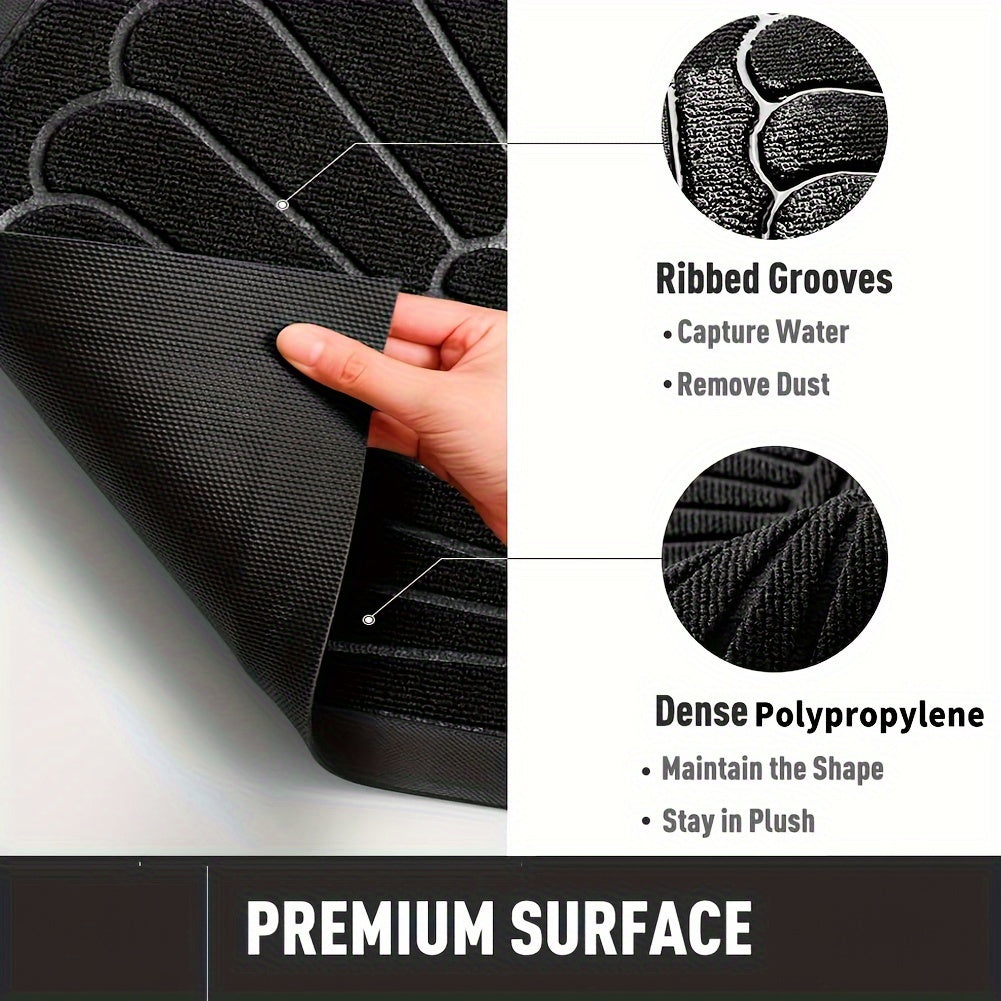 Rubberen deurmat halfrond – antislip voor binnen en buiten