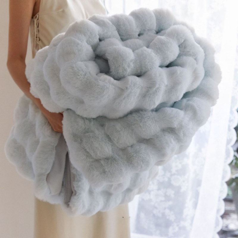 Extra dikke fluffy deken voor bank en bed – warm en zacht