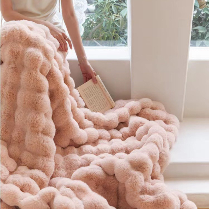 Extra dikke fluffy deken voor bank en bed – warm en zacht