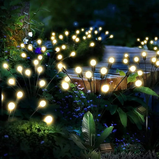 Zonne-energie Tuinverlichting met Glimwormjeseffect – Solar LED Buitenlamp