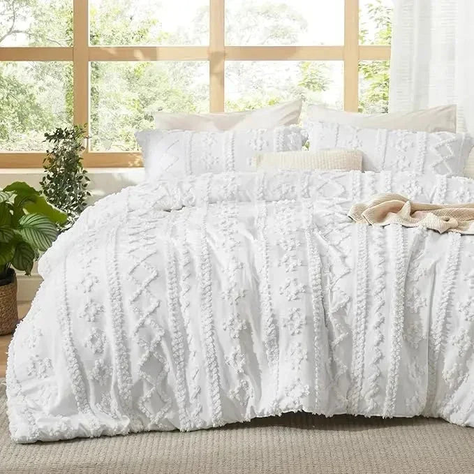 Getuft Boho Beddengoed Set – zachte deken voor elk seizoen