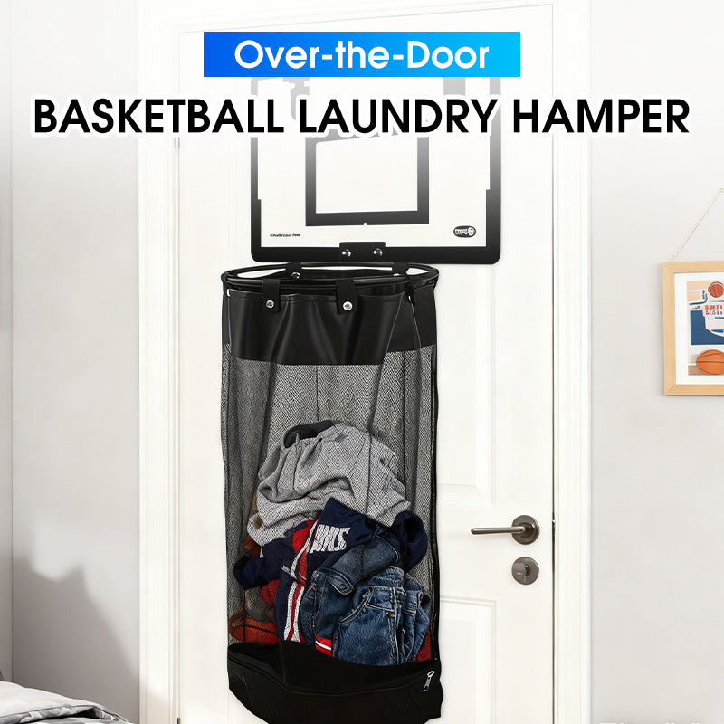 Basketbal Wasmand voor aan de Deur of Muur – Speels & Ruimtebesparend