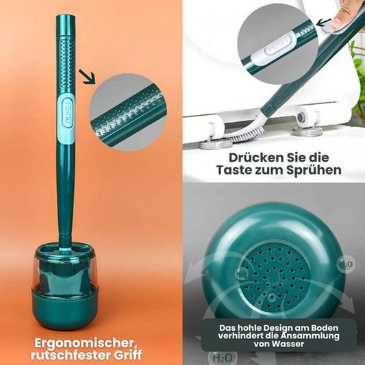 Hygiënische WC-borstel met Ingebouwde Reinigingsmiddelendispenser