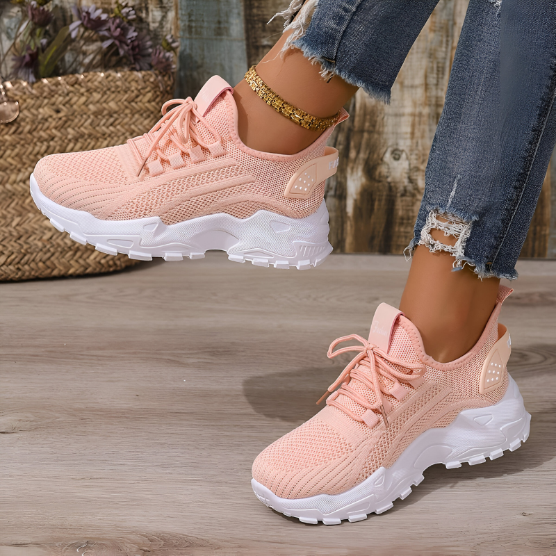 Sneakers met ondersteunend voetbed en brede teenruimte
