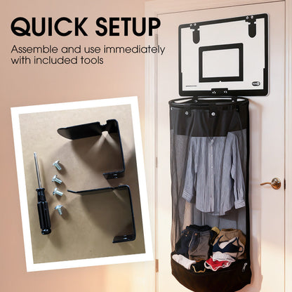 Basketbal Wasmand voor aan de Deur of Muur – Speels & Ruimtebesparend