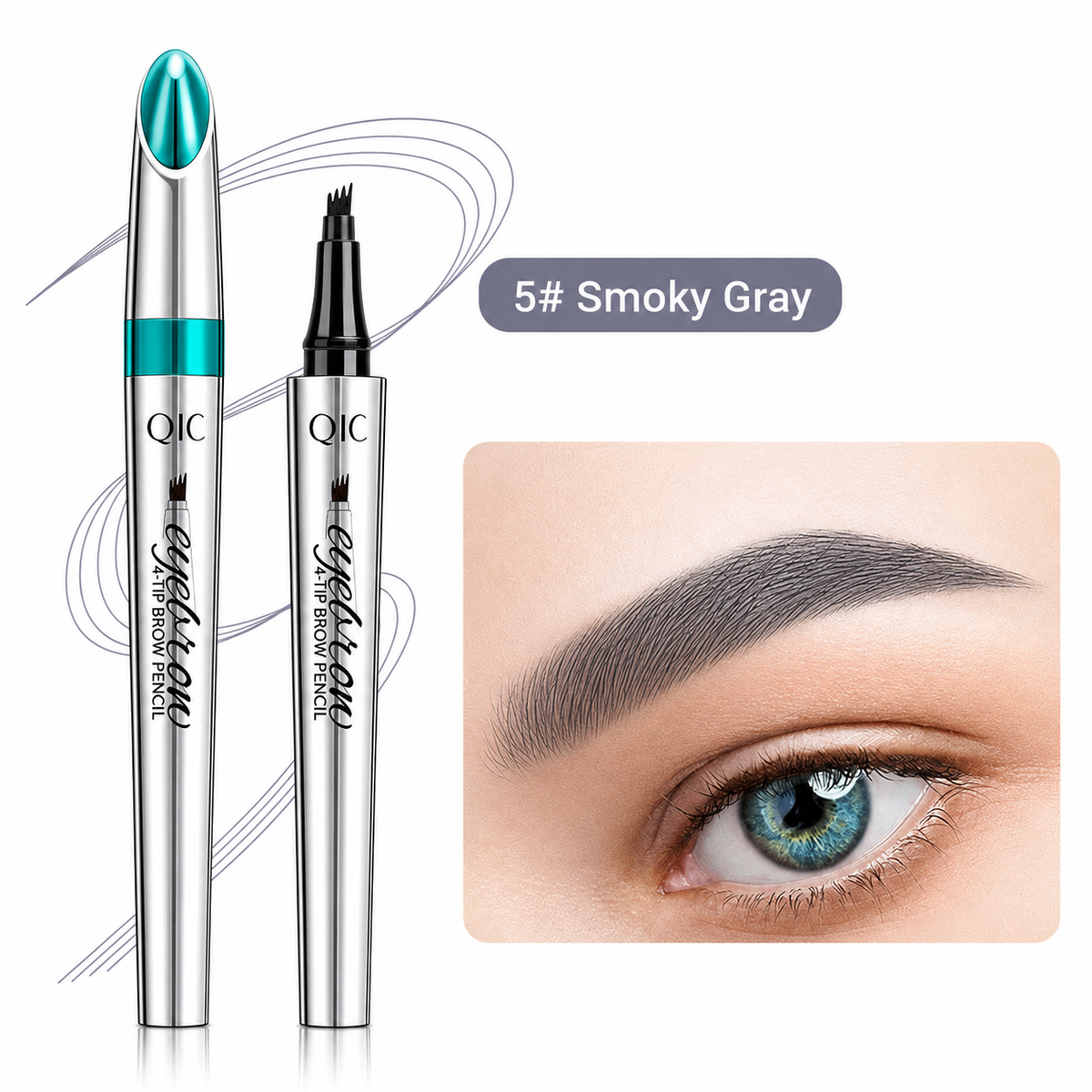 3D wenkbrauwstift met microblading-effect en vierdubbele punt