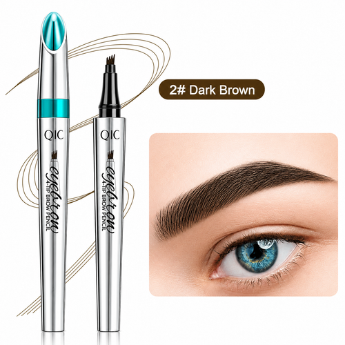 3D wenkbrauwstift met microblading-effect en vierdubbele punt