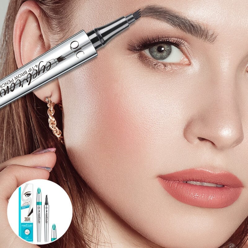 3D wenkbrauwstift met microblading-effect en vierdubbele punt