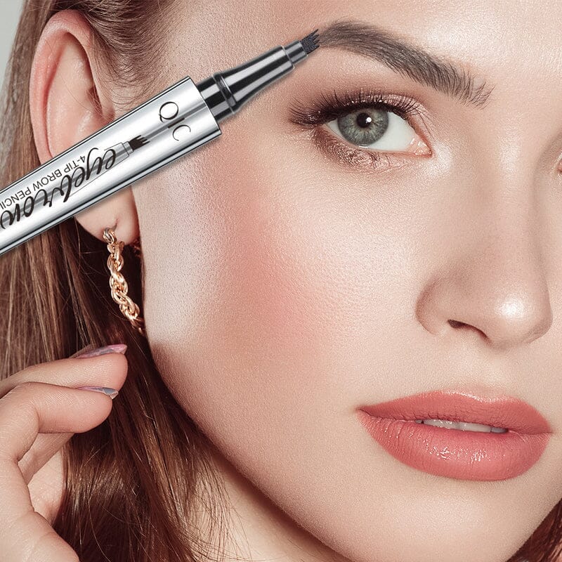 3D wenkbrauwstift met microblading-effect en vierdubbele punt