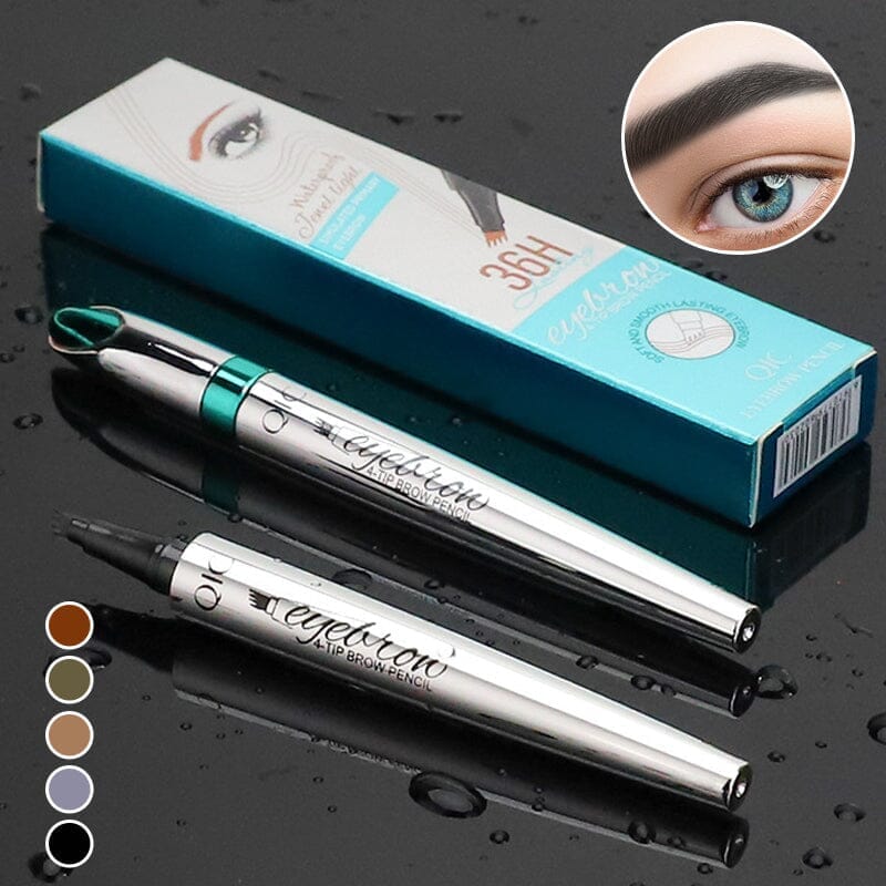 3D wenkbrauwstift met microblading-effect en vierdubbele punt