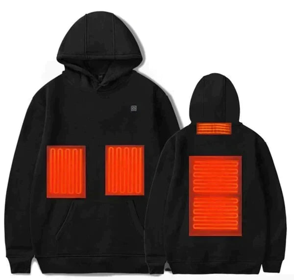 Verwarmde hoodie met USB-aansluiting – 3 warmtestanden unisex
