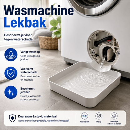Opvangschaal voor Wasmachinefilter – Droge Vloer bij het Reinigen