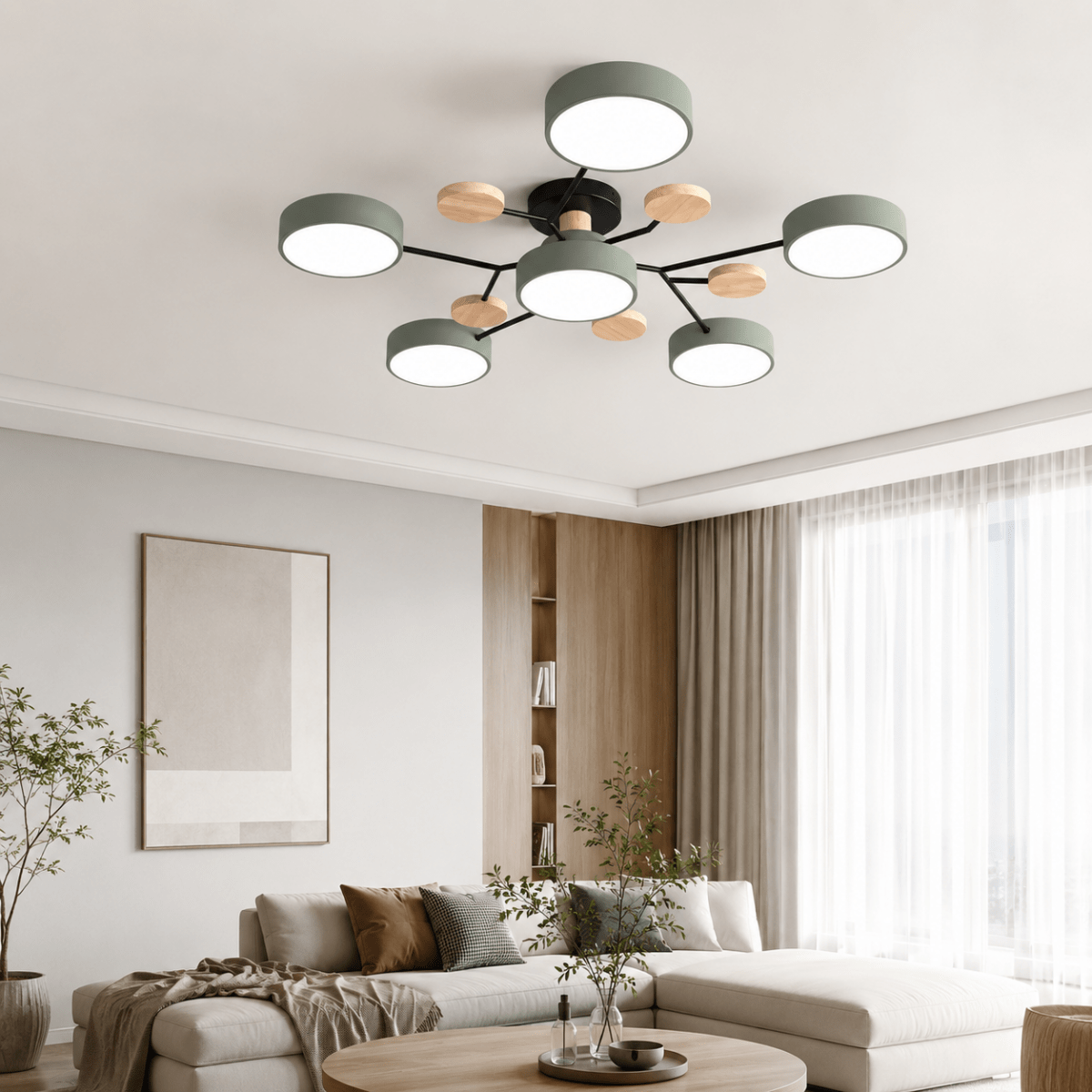 Ronde LED Plafondlamp Minimalistisch voor Woon- en Slaapkamer