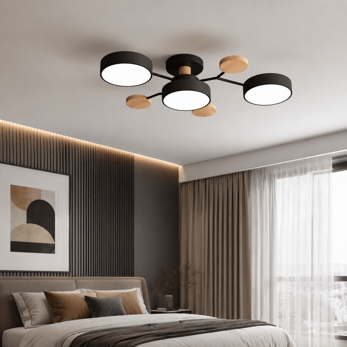 Ronde LED Plafondlamp Minimalistisch voor Woon- en Slaapkamer
