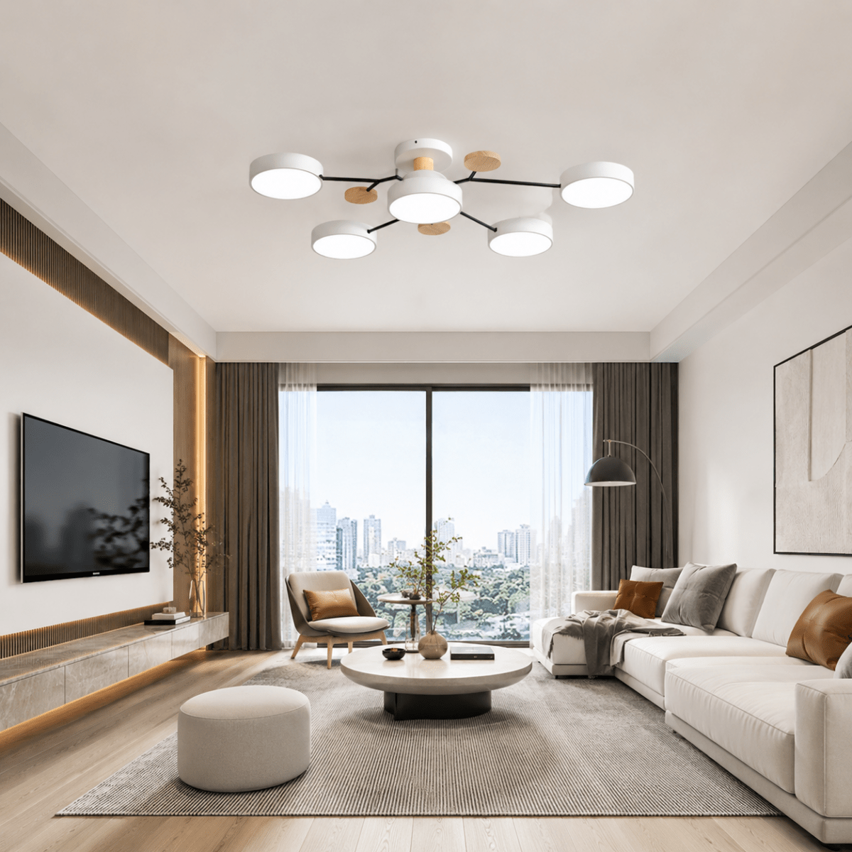 Ronde LED Plafondlamp Minimalistisch voor Woon- en Slaapkamer
