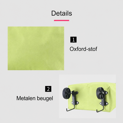 Opvouwbare Boodschappentrolley met Wielen – 2-in-1 Tas en Trolley