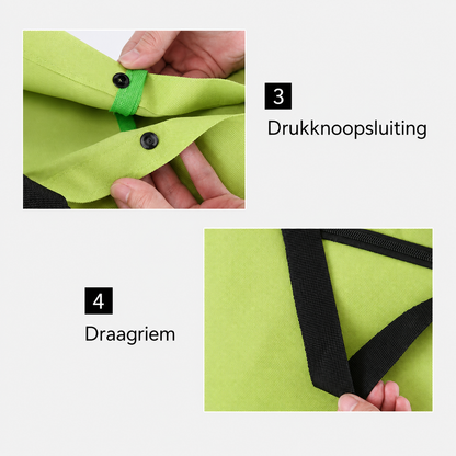 Opvouwbare Boodschappentrolley met Wielen – 2-in-1 Tas en Trolley
