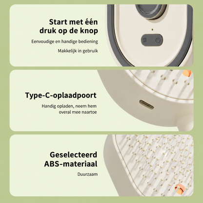Elektrische Spray Haarborstel voor Ontwarren, Hydrateren en Stylen
