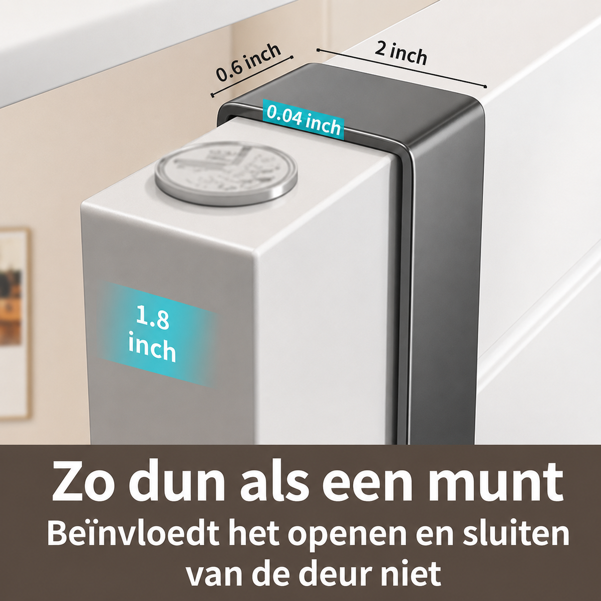 Deurorganizer met Mand en Haken – Zonder Boren of Schroeven