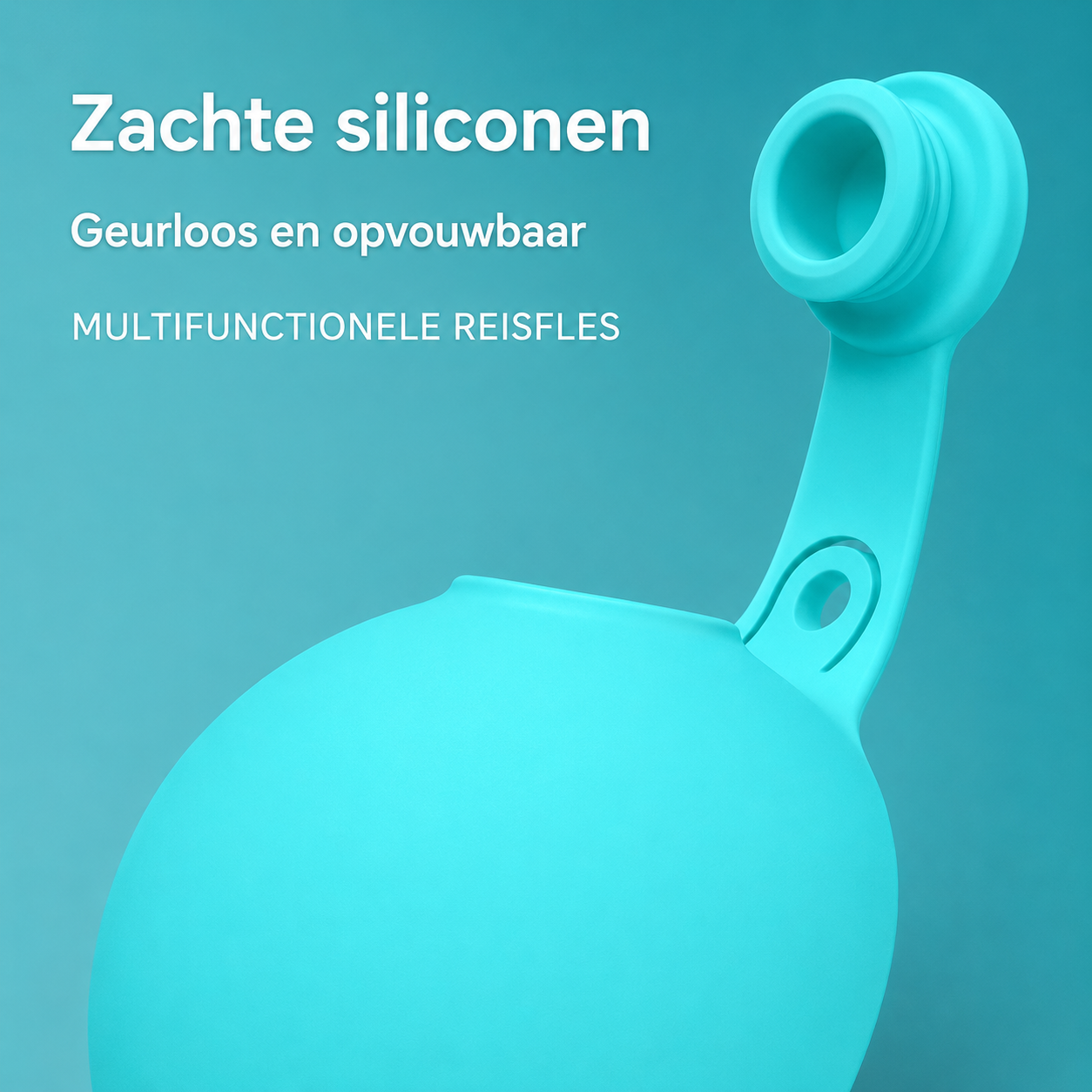 Roestvrijstalen Honden Drinkfles met Afneembare Siliconen Drinkbak – 285 ml