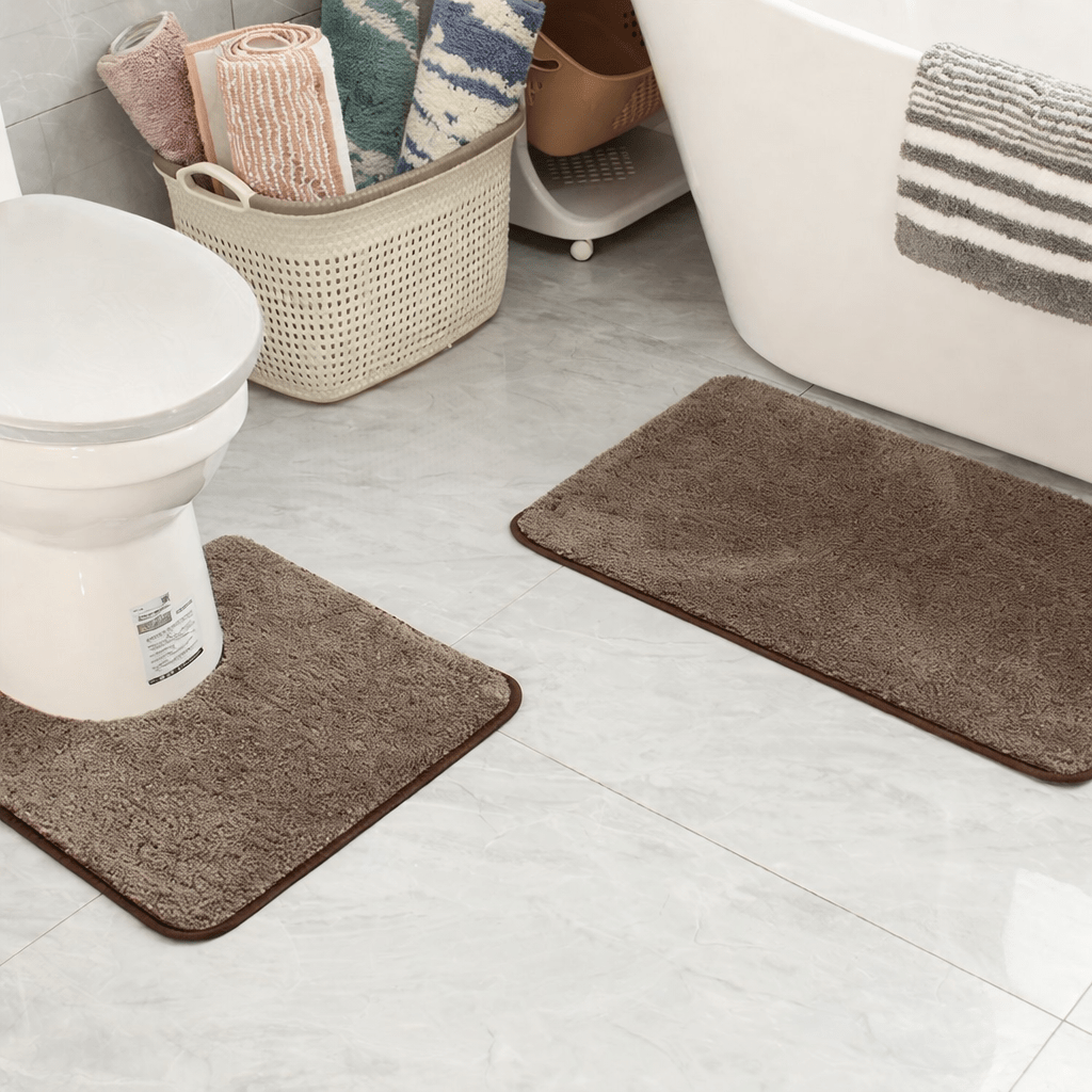 Microvezel badmat met antislip – zacht, absorberend en sneldrogend