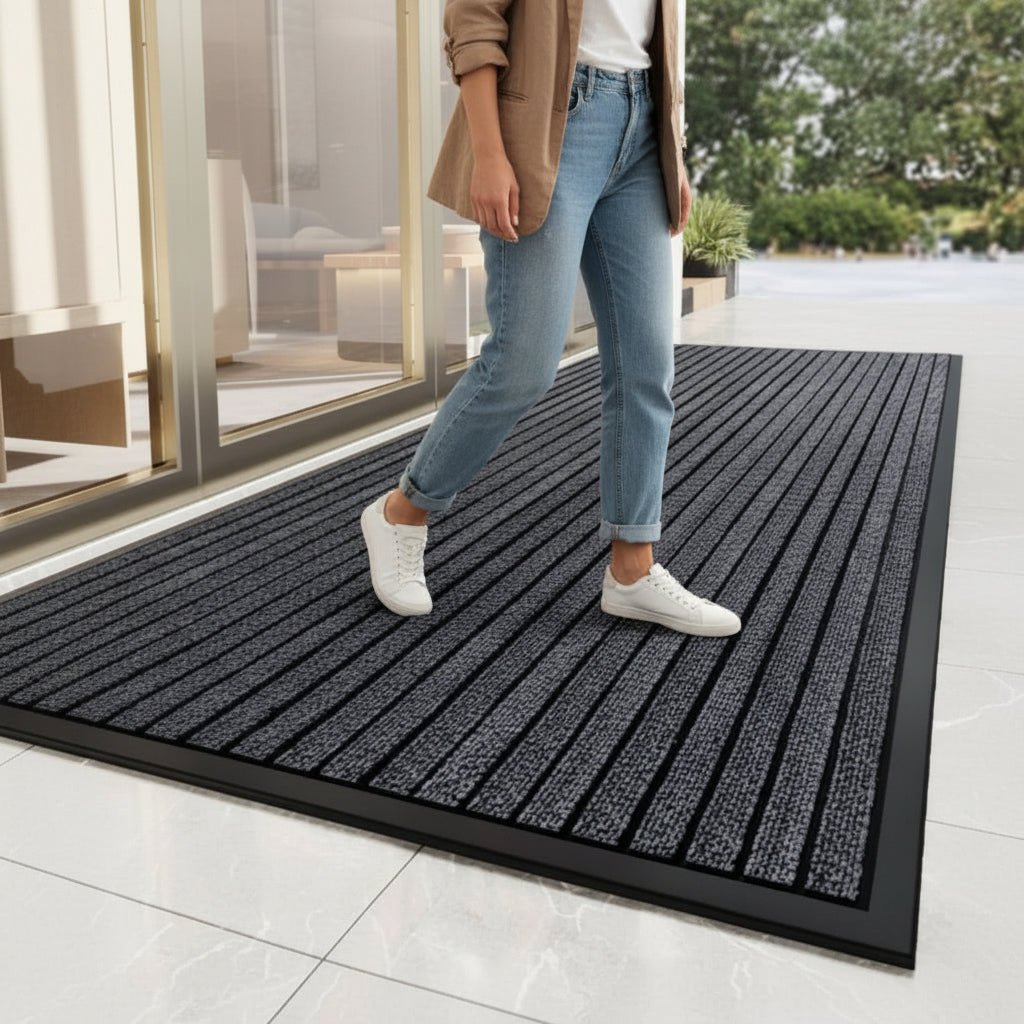 Deurmat met antislip onderkant en vuilopvangende functie