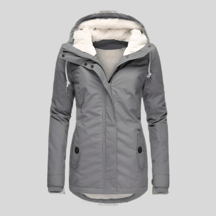 Waterdichte damesjas met fleece voering – wind- en regenbestendig