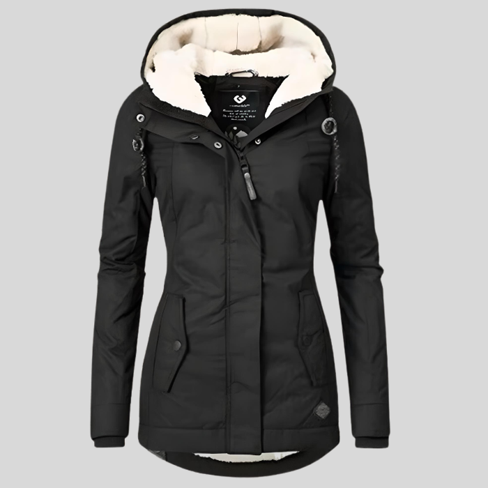 Waterdichte damesjas met fleece voering – wind- en regenbestendig
