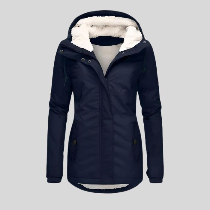 Waterdichte damesjas met fleece voering – wind- en regenbestendig