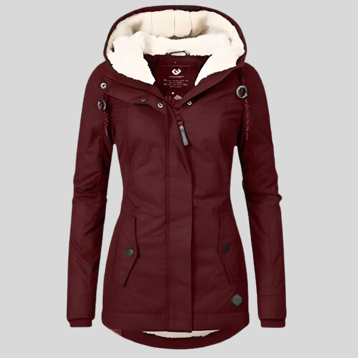 Waterdichte damesjas met fleece voering – wind- en regenbestendig
