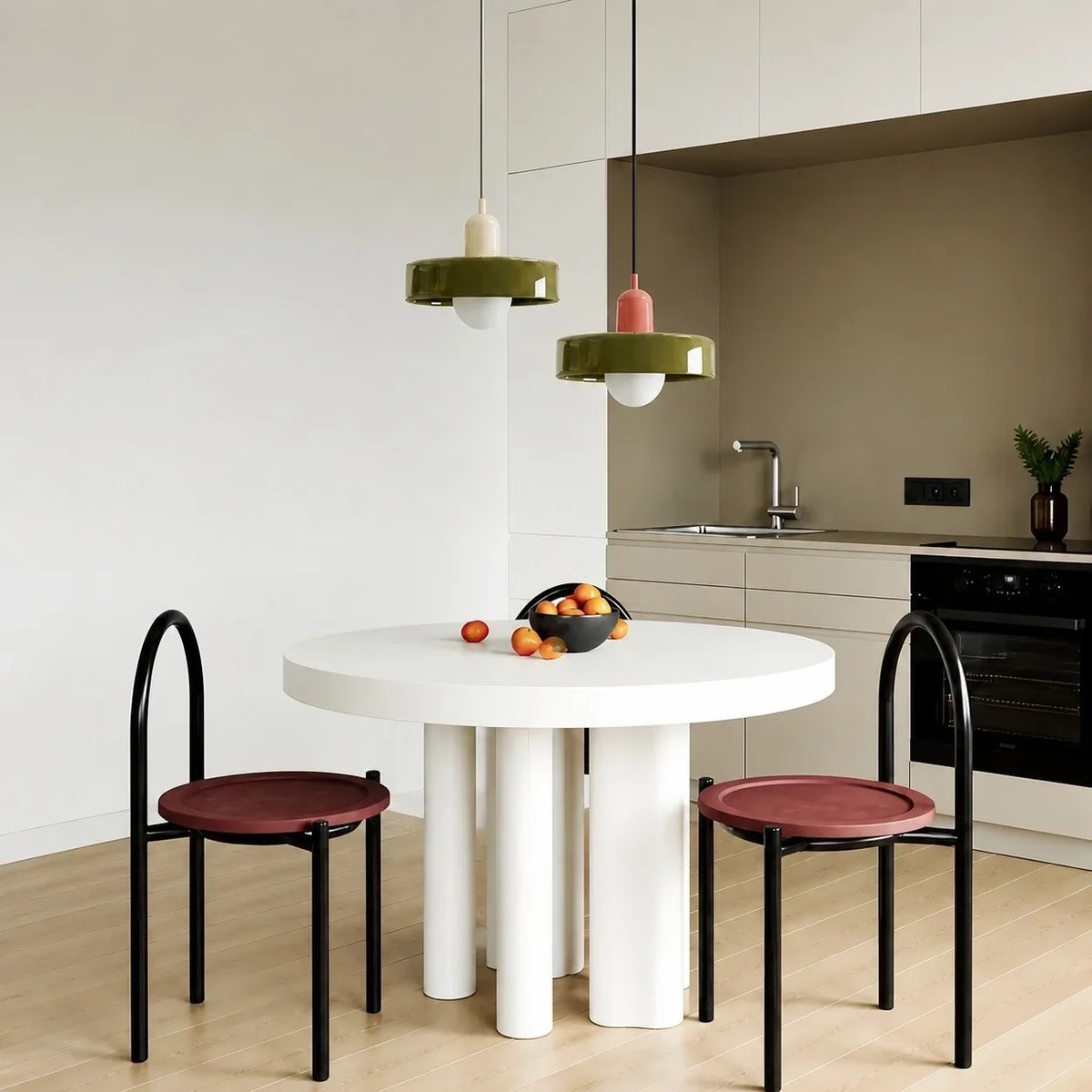 Glazen hanglamp met bolkap – decoratieve pendellamp