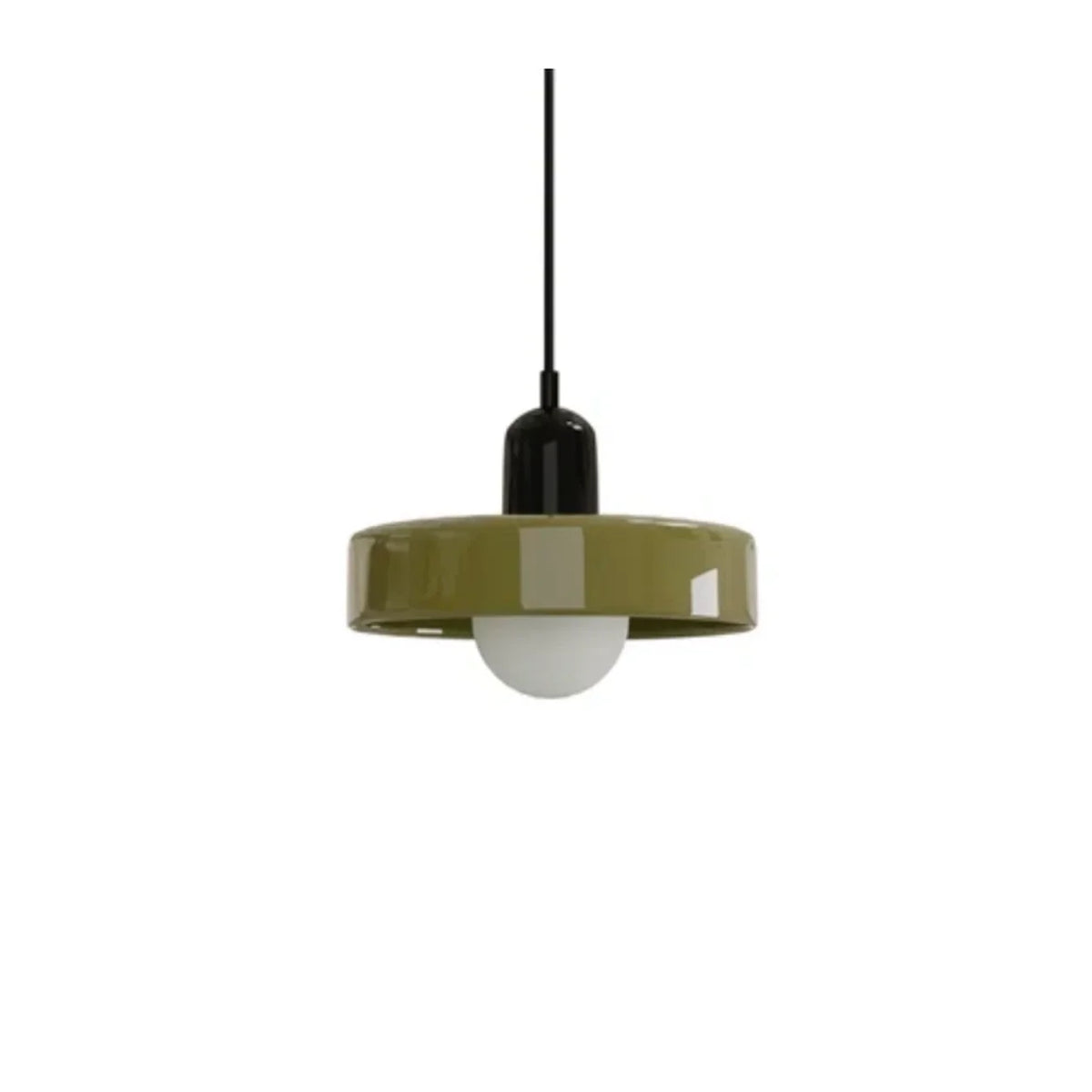 Glazen hanglamp met bolkap – decoratieve pendellamp