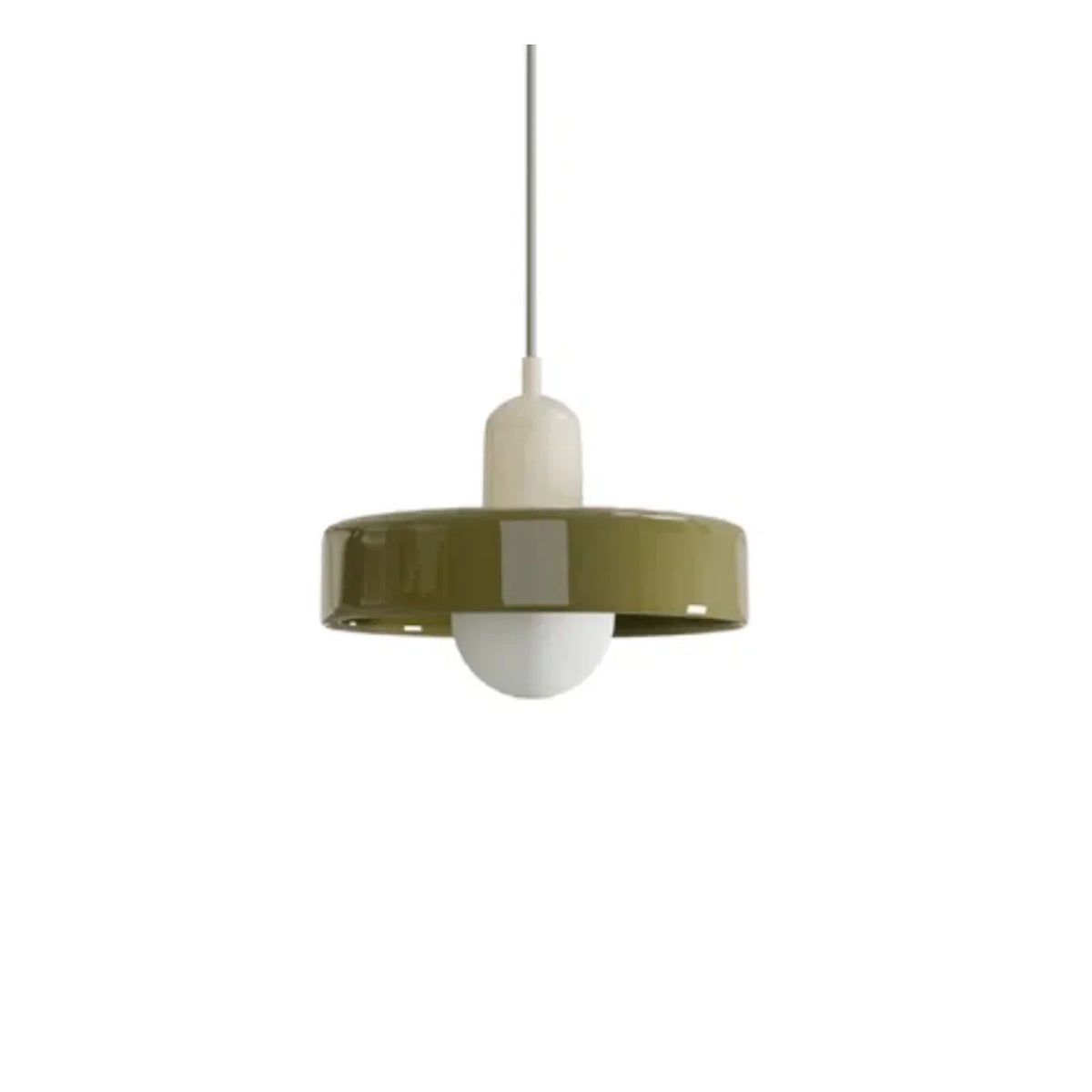 Glazen hanglamp met bolkap – decoratieve pendellamp