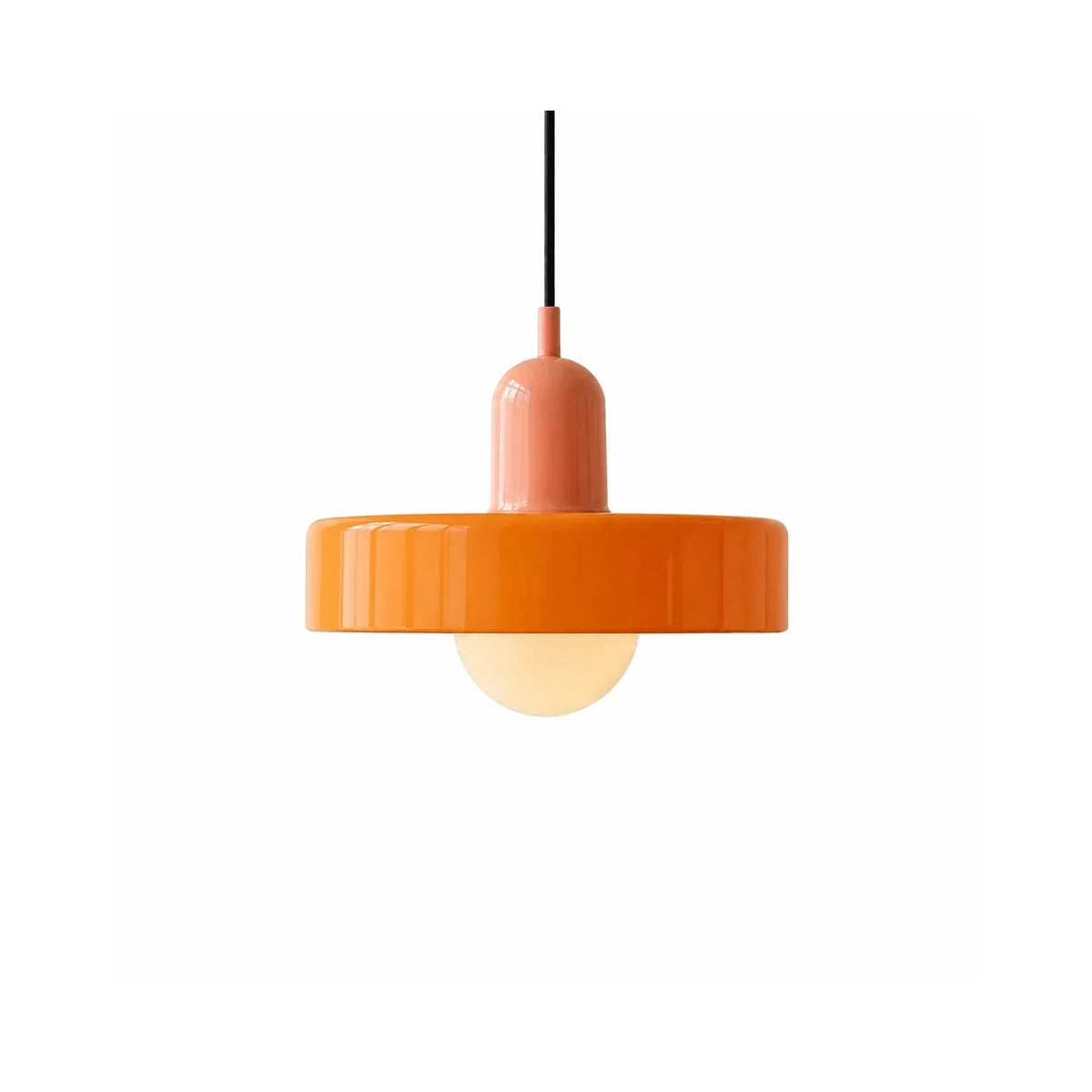 Glazen hanglamp met bolkap – decoratieve pendellamp